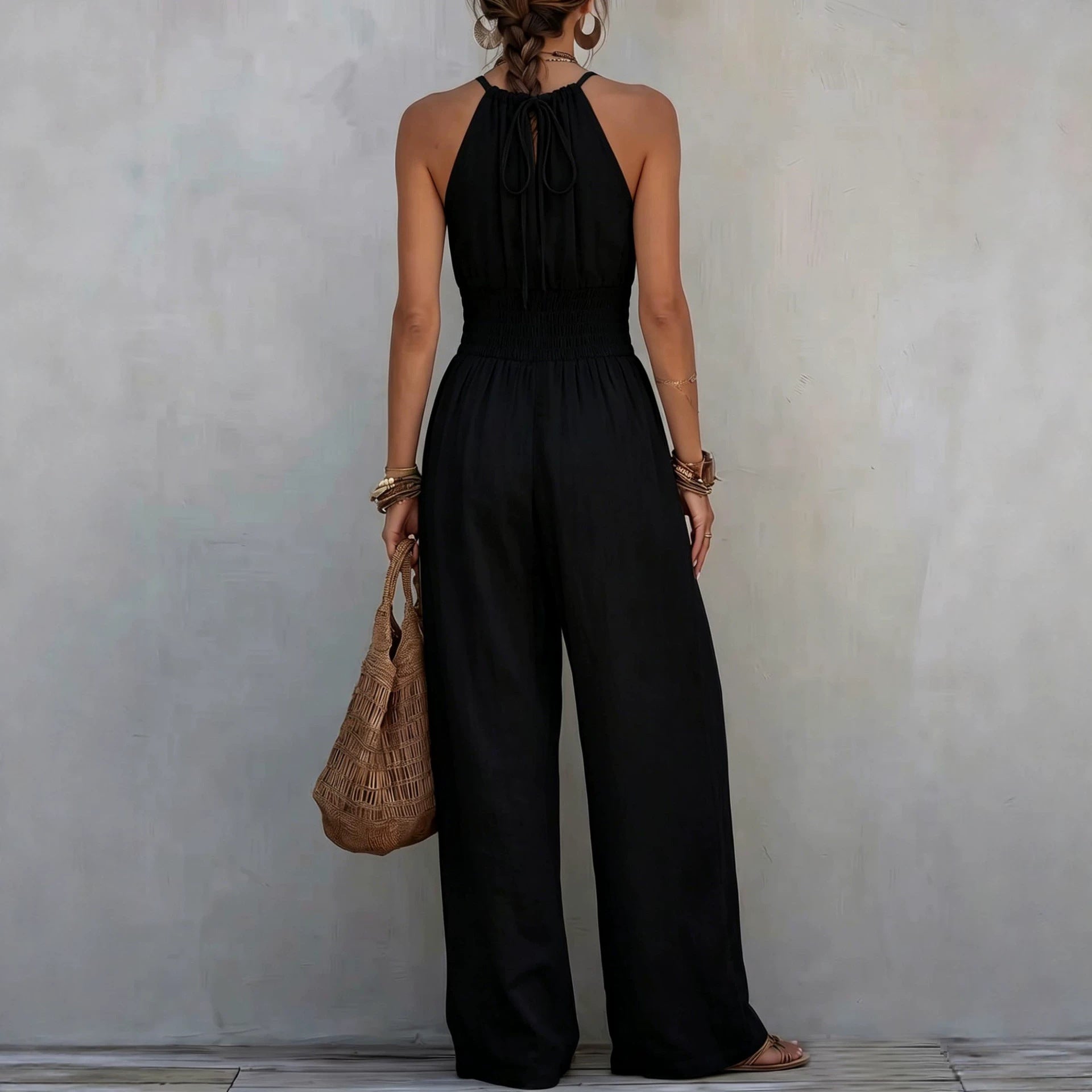 Bohemian Jumpsuit Sexy SL Strap Halter Casual WL Trousers