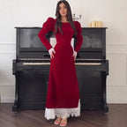 Elegant Pleated Waist Dress