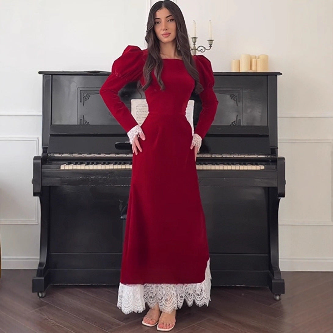 Elegant Pleated Waist Dress
