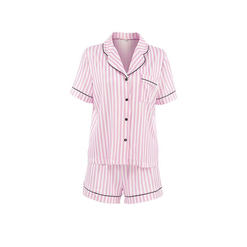 Knitted Striped Pajamas Lingerie