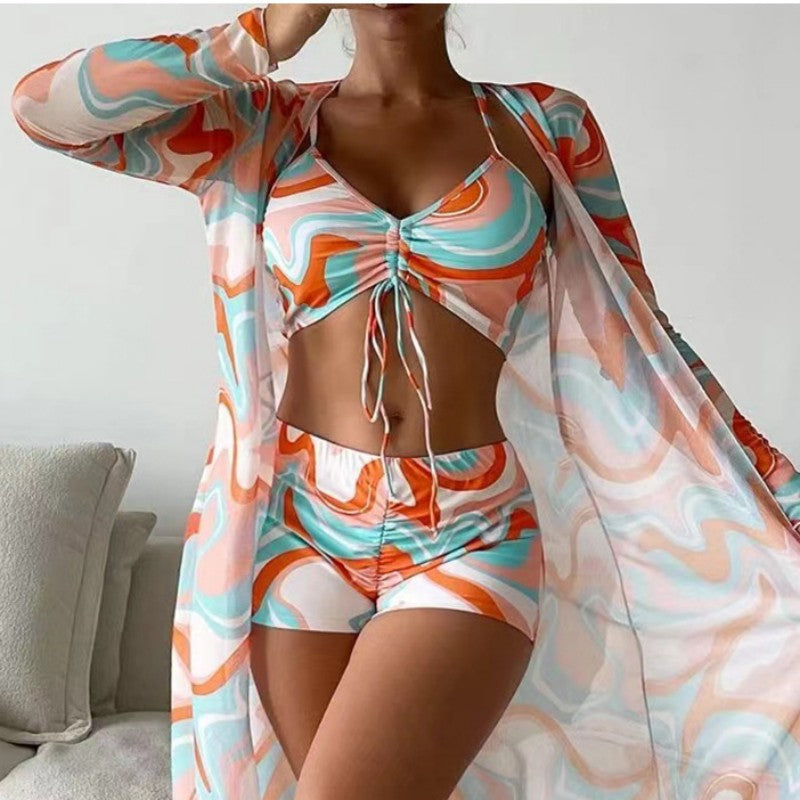 Three Split Bikini Swimwear