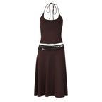 Women's Lace Top and Skirt Two-Piece Set