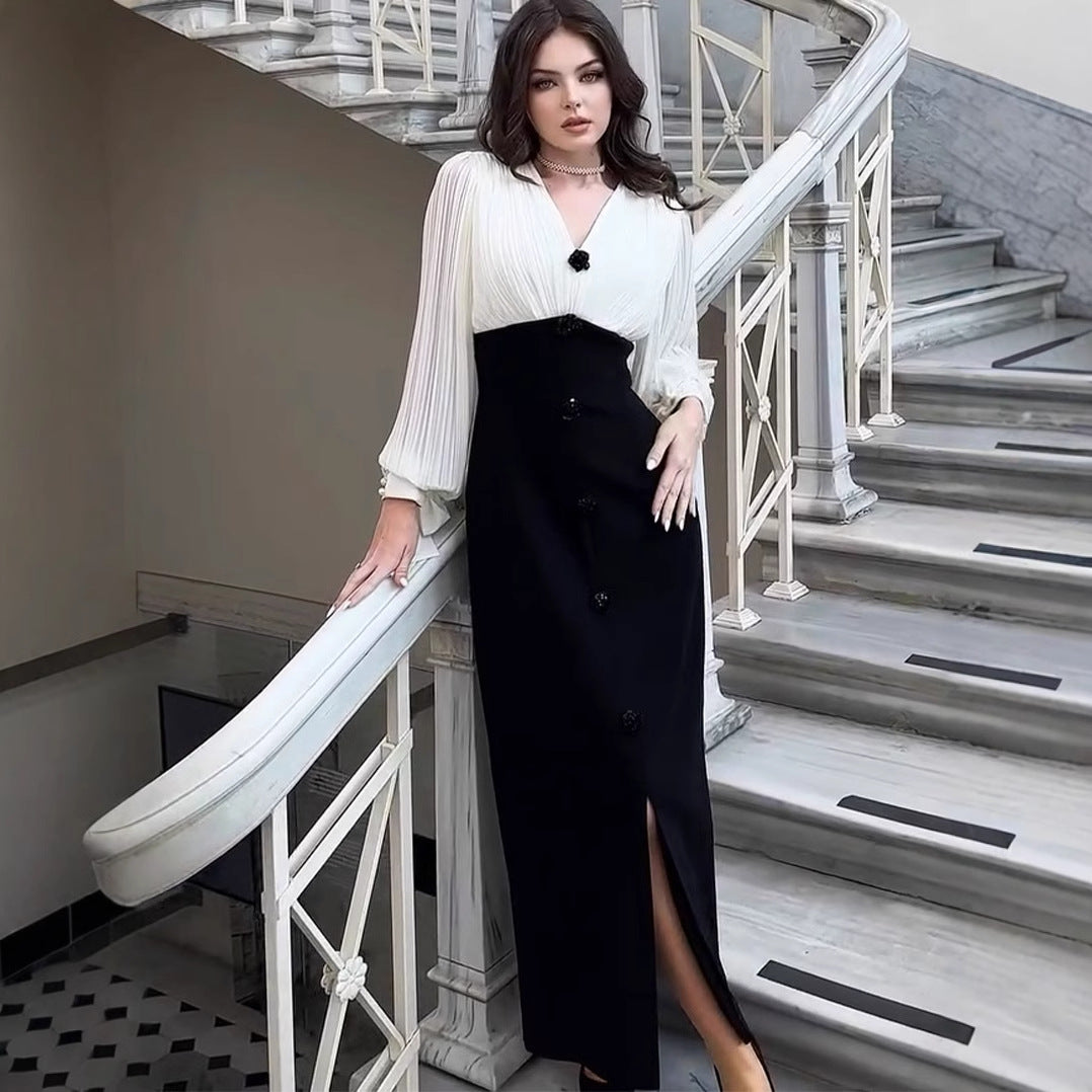 Personalized Elegant Spliced Slim Dress