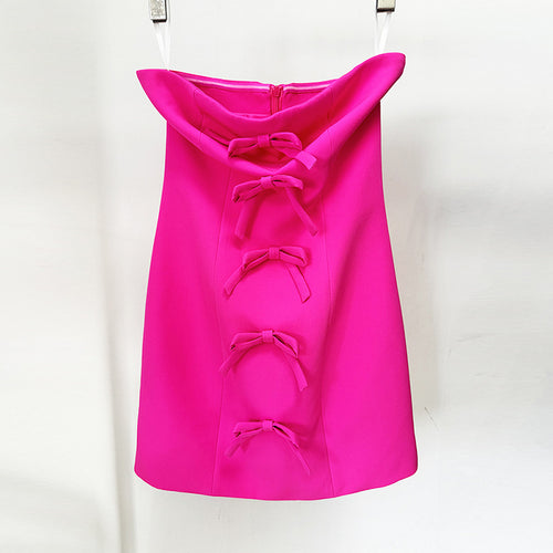 Pink Strapless dress