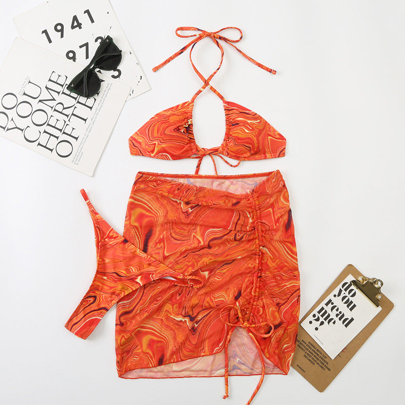 Mesh Split Bikini Swimwear