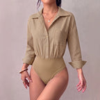 Vertical Stripes One-piece Swimwear
