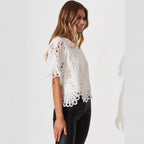 Hollow Out CO Crocheted Fringed Sweater Women Summer Figure