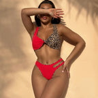 Stitching One-piece Swimwear