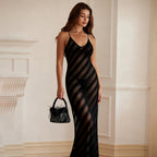Sheer Backless Dress
