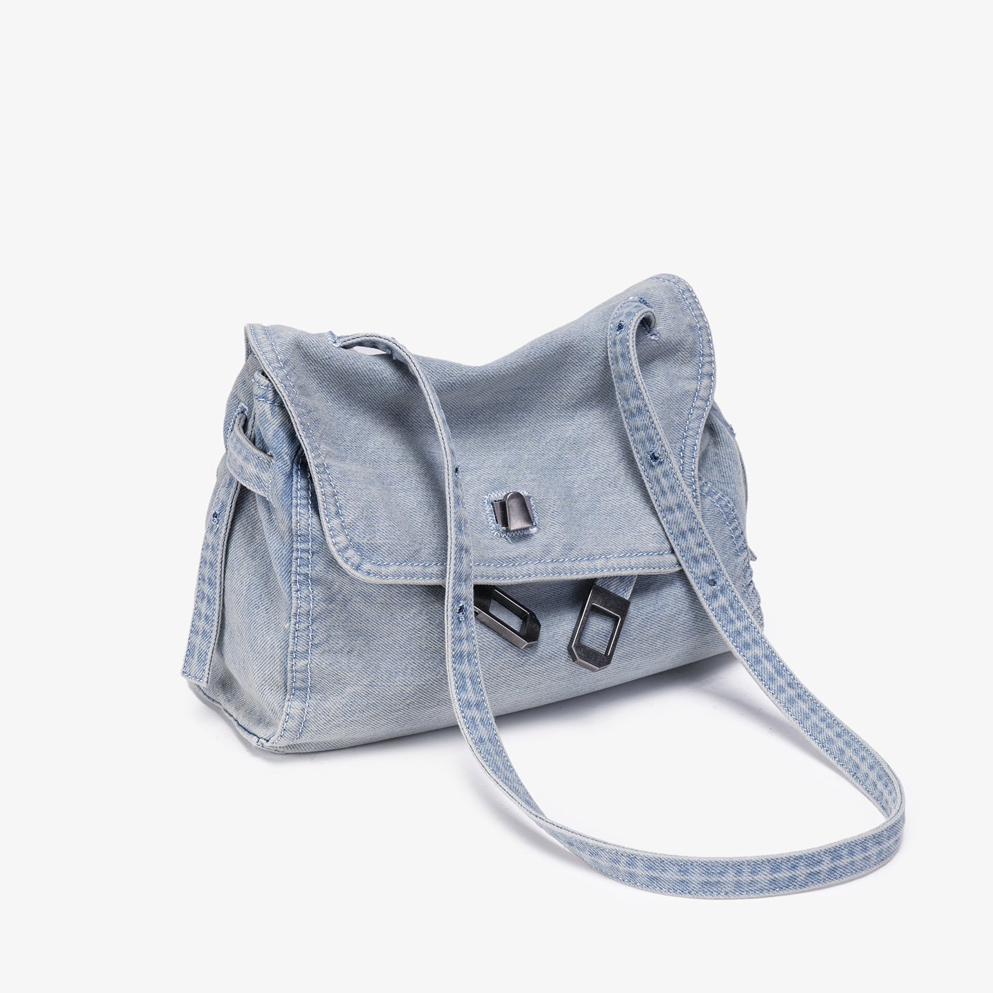 Women's Retro Washed Crossbody Tote Bag