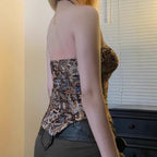 Women's Pleated Asymmetric Vest Top