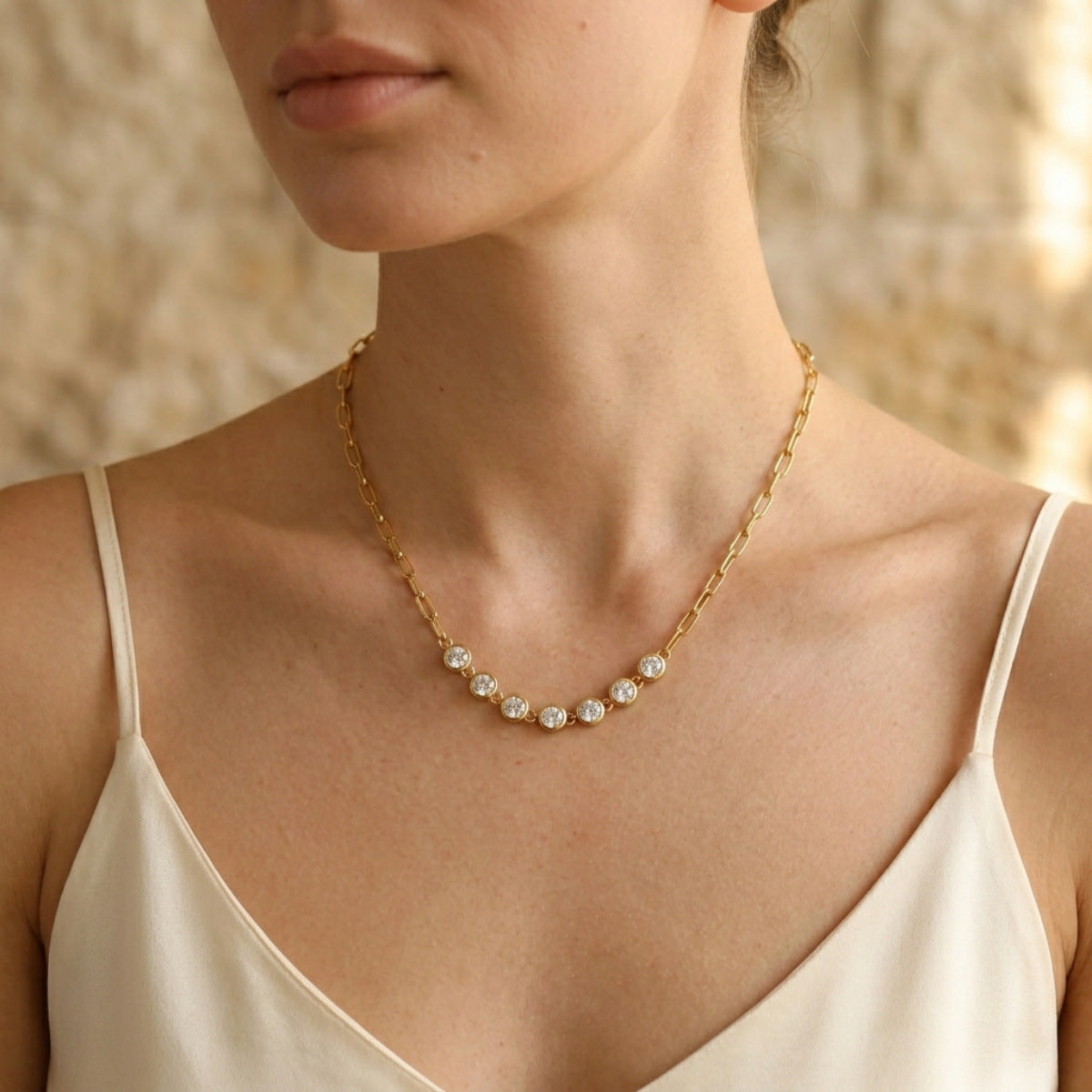 Women's Heart Chain Jewelry Set