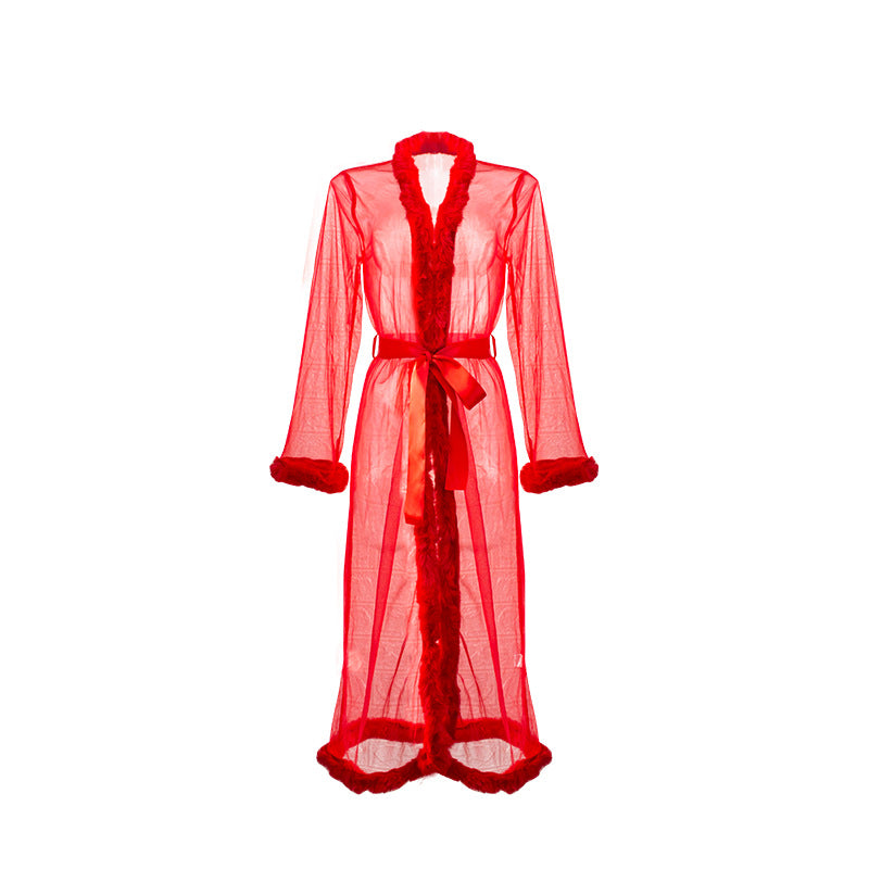 Sexy Lingerie Mesh Sexy See through Blouse Nightgown Sexy Women