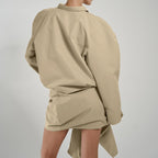 Asymmetric Shirt & Skirt Set