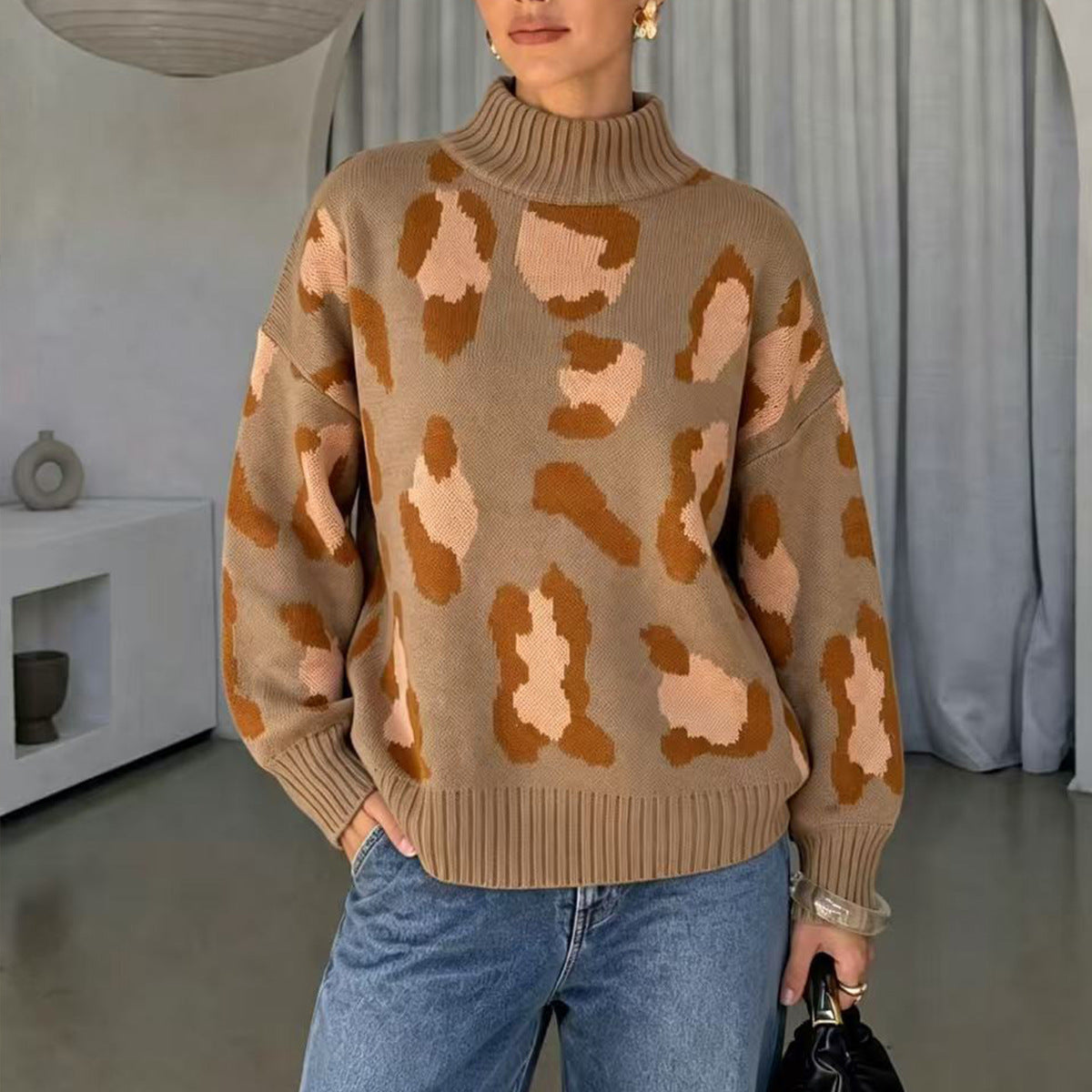 Women's Leopard Sweater