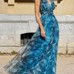 Bohemian Holiday Floral Floral A-Line Printed Dress