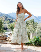 Floral Strap Holiday Dress