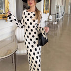 Polka-Dot A-Line Dress