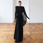 Women's Mesh Asymmetric Bodycon Maxi Dress