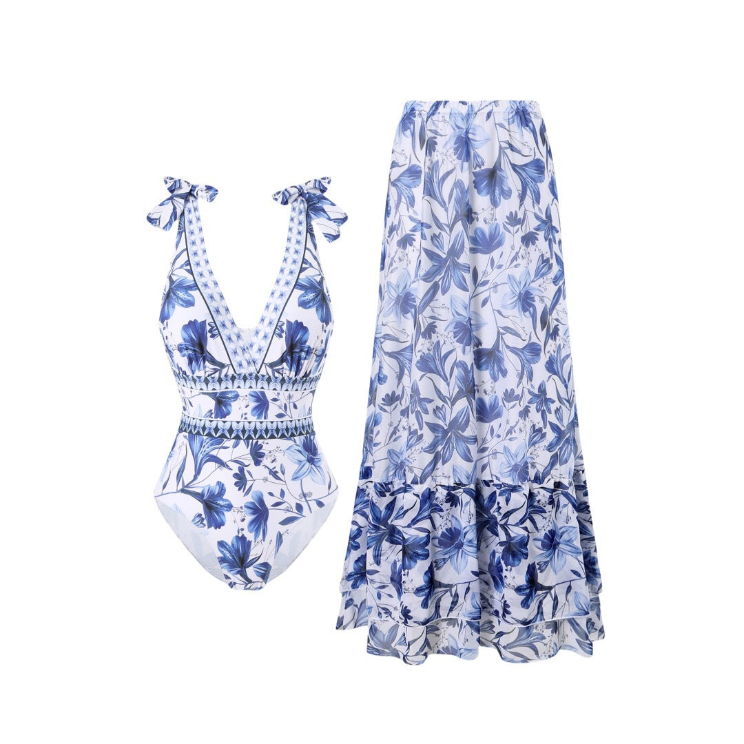 Siamese Slim Cover Up Swimwear