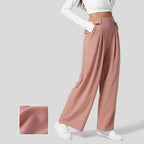 Women’s Pleated Slim-Fit Loose Work Pants