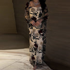 Women's Summer Yarn Dyed Rose Floral Black Bottom Soft Gauze Lace Cocktail Evening Dress