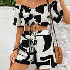 Women's Summer Shorts Suit Two-Piece Set