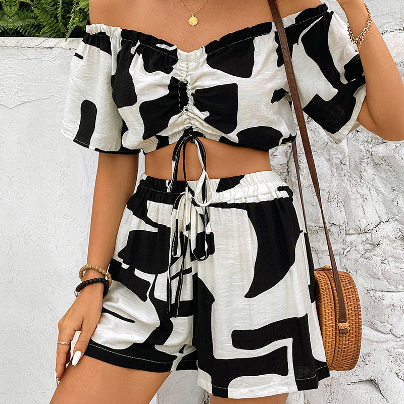 Women's Summer Shorts Suit Two-Piece Set