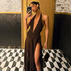 Women's Lace Halter Dress