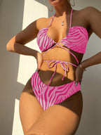 Split Three Bikini Swimwear
