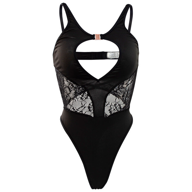 Hollow Out One-piece Swimwear