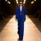 Heavy Industry Embroidery Beads Beaded Blazer Trousers Two Piece Set