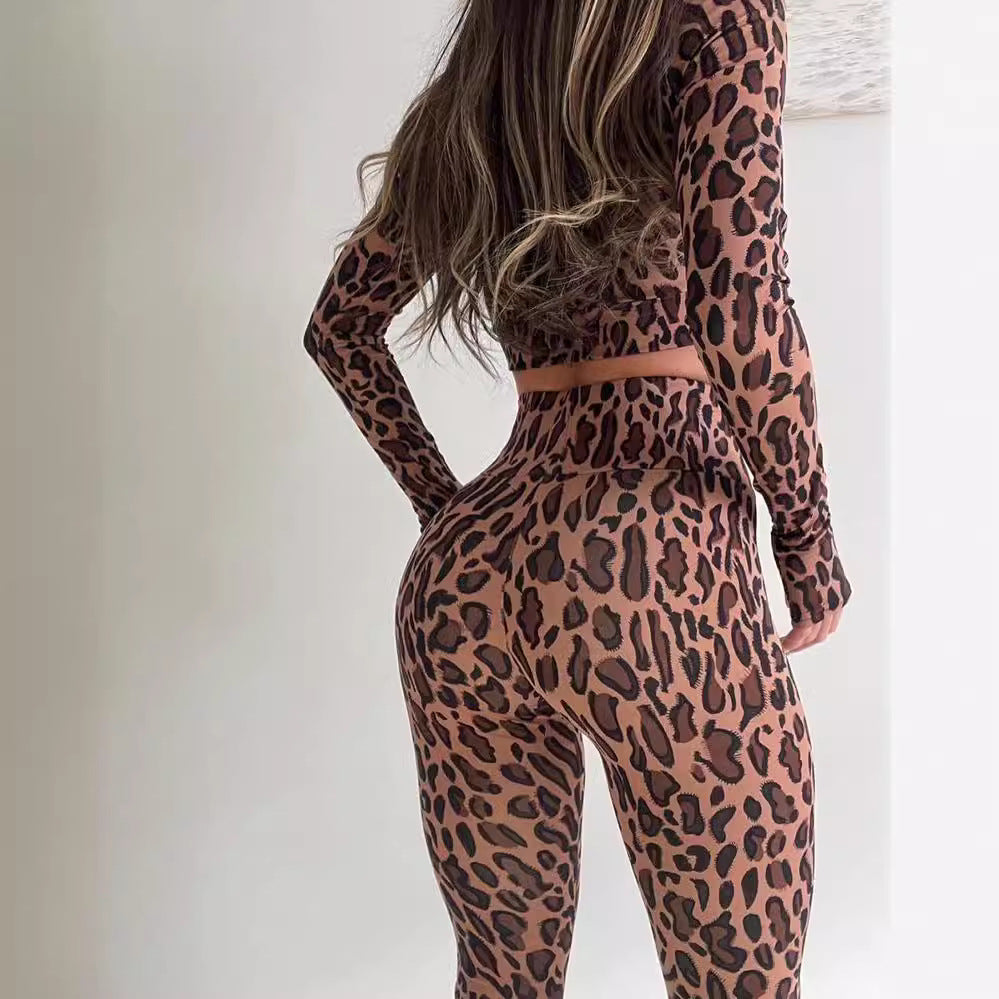 Women's Autumn Stand Up Collar Cinched Cropped Long Sleeve Top High