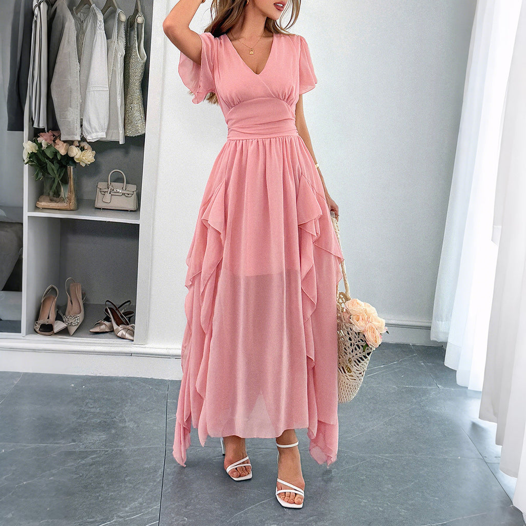 Women's Maxi Short Sleeve Dress