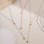 Stainless Steel Star Tassel Necklace
