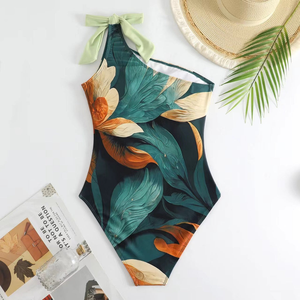 Digital Printing One-piece Swimwear