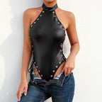 Sexy Buckle Fixed Hole Strap Sexy Suit