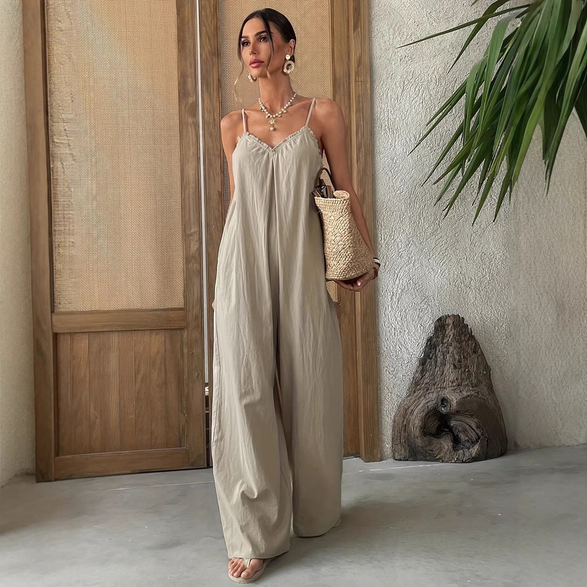 Women's Wide-Leg Casual Vacation Trousers