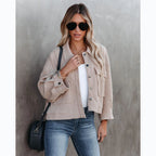 Women's Collared Waffle Coat