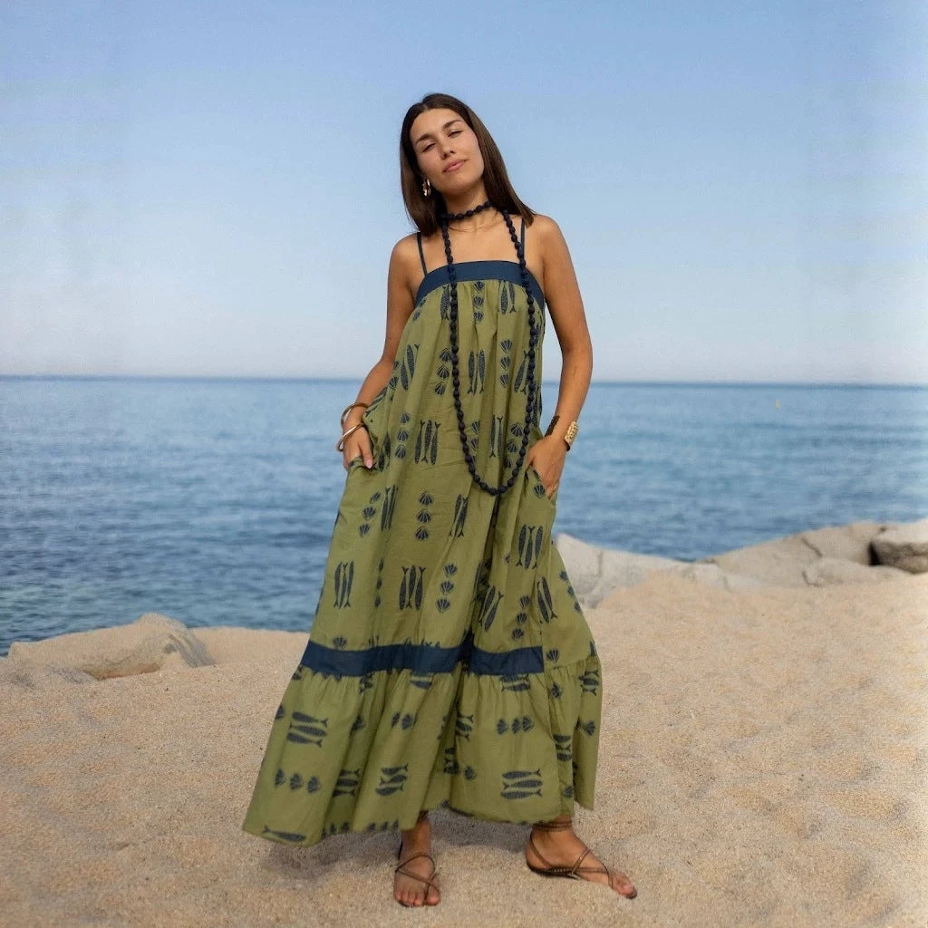 Women's Color Matching Dress