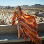 Neck Long One-piece Swimwear