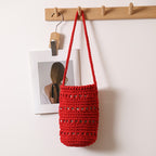 Cotton Thread Hollow round Barrel Red