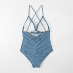 Solid Color One-piece Swimwear