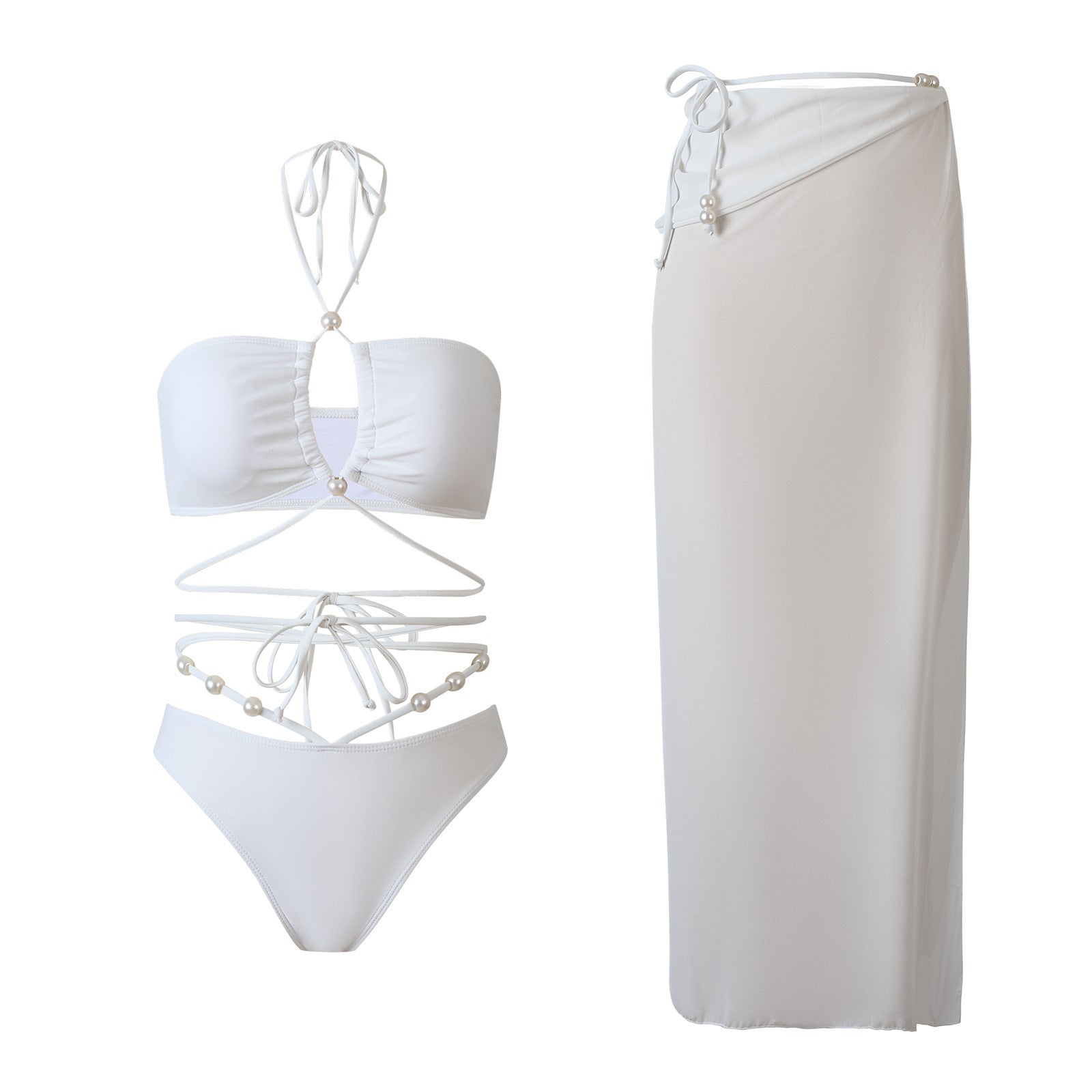 Two Solid Bikini Swimwear