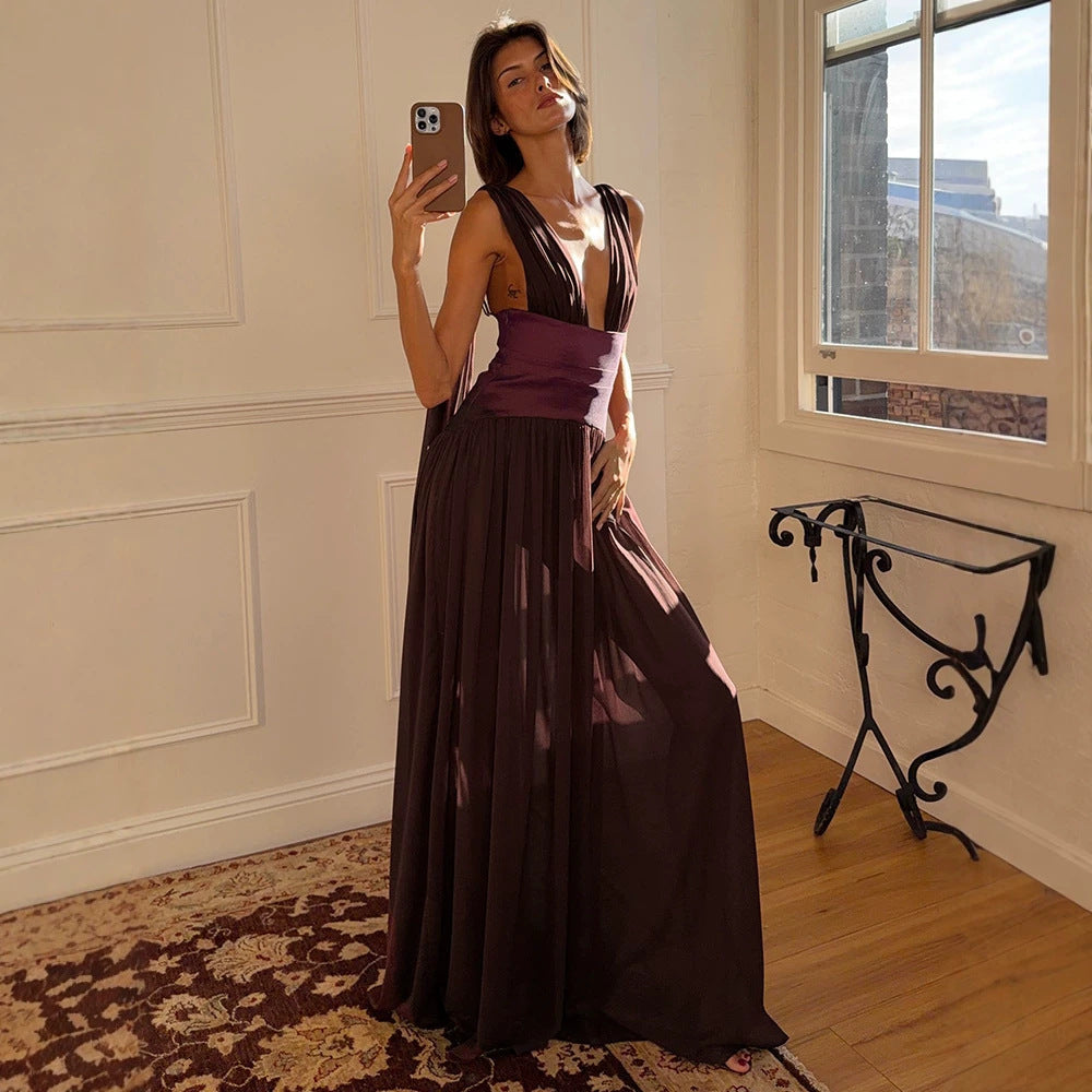 Women's Chiffon Sleeveless Dress
