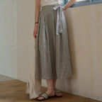 Small A line Draping Skirt High Grade Summer Office Women Skirt