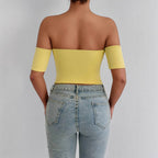 Women's Off-Shoulder Ruched Tube Top
