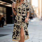 Floral Collared Shirt Dress