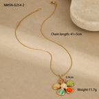 NMSN-G254-2 Flower Necklace