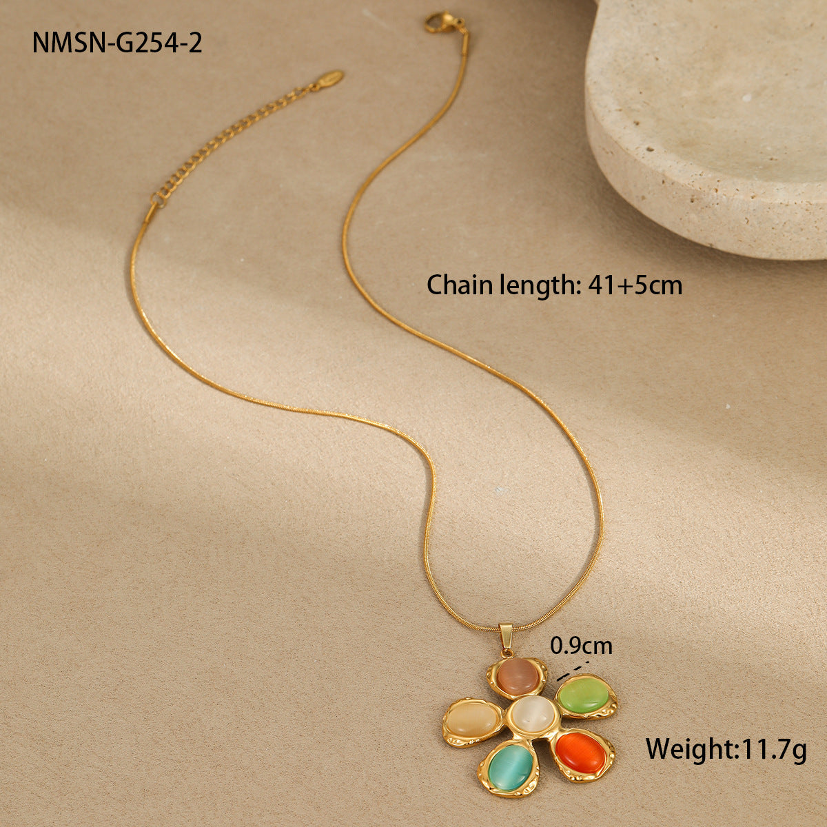 NMSN-G254-2 Flower Necklace